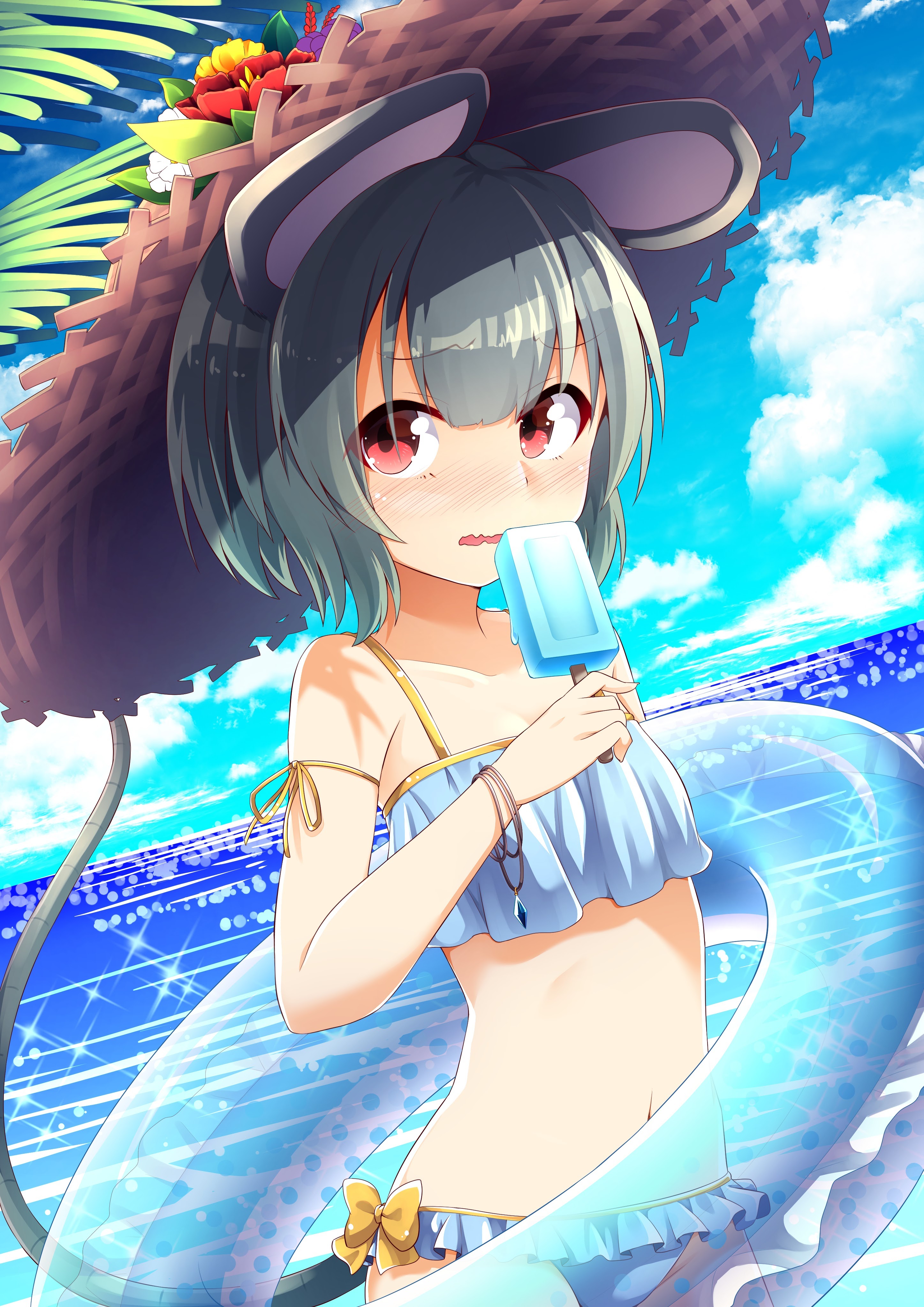 yande.re 362408 animal_ears bikini nazrin swimsuits tagme tail touhou.jpg