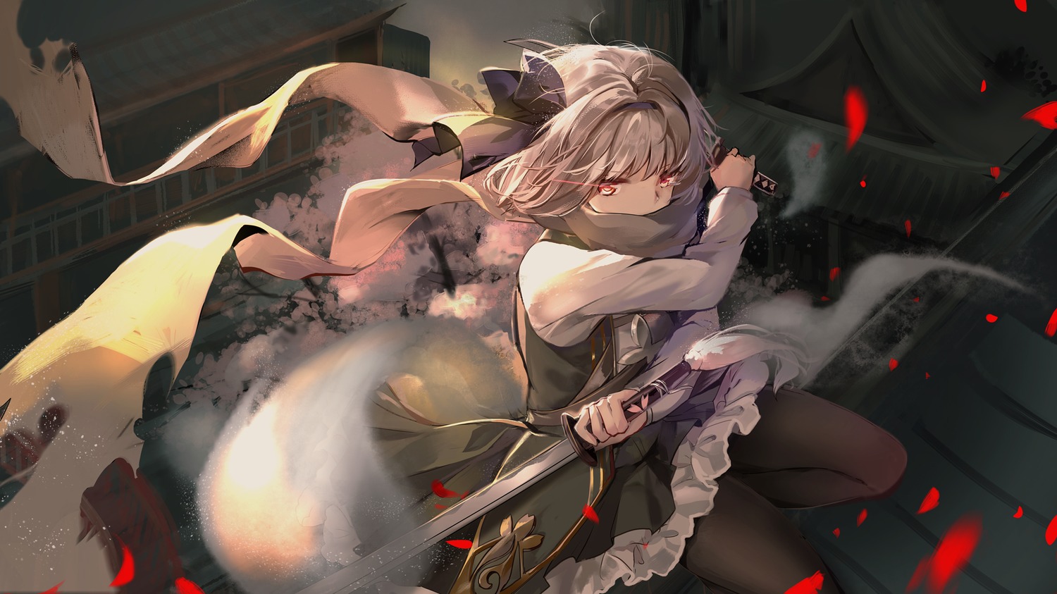 yande.re 389373 sample elise_(piclic) konpaku_youmu pantyhose piclic sword touhou.jpg